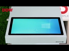 Kiosque d'information interactif en forme de S