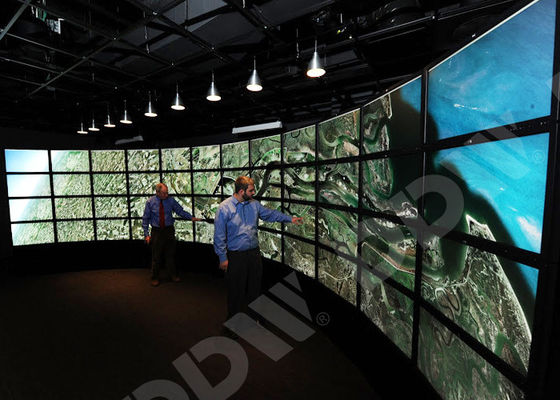 Les lentes visuelles menées de l'écran incurvées par contre-jour 500 apprêtent moniteur mince anti-éblouissant d'encadrement d'atterrisseur