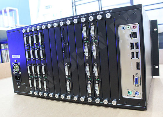 Le double lien DVI a entré le processeur visuel du mur 4k, les nombres visuels DDW-VPH0808 de sortie maximum du contrôleur 144 de matrice de mur