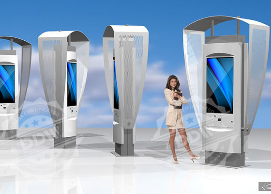 Le seul signage numérique de support imperméable extérieur pour le lieu public, affichage de l'affichage à cristaux liquides 1920x1080 signe