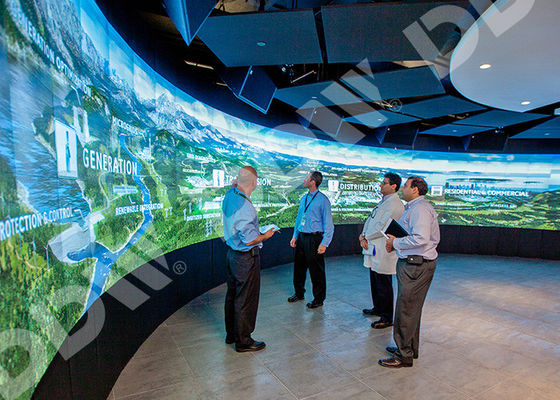 Les lentes visuelles menées de l'écran incurvées par contre-jour 500 apprêtent moniteur mince anti-éblouissant d'encadrement d'atterrisseur