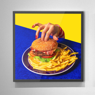 moniteur carré de la publicité de Signage d'affichage à cristaux liquides Digital d'écran de définition à hauteur de 22 pouces pour le supermarché