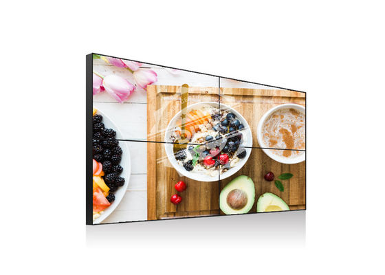 Moniteur visuel mince superbe de mur de salle de commande de l'encadrement 3.5mm Samsung résolution à hauteur de 55 pouces