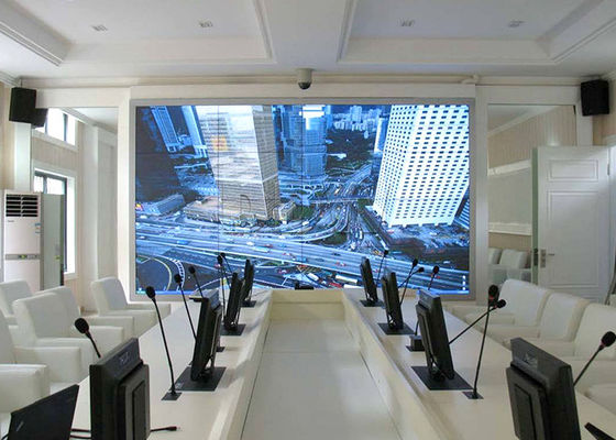 solution visuelle menée d'intérieur 3.5mm de mur du signe 500nits d'atterrisseur d'affichage multi visuel lumineux du mur 4x4