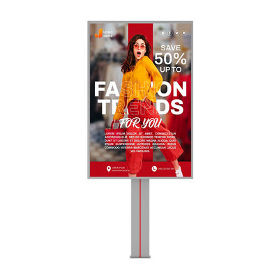 Installation facile étanche IP65 p6 8000nits système 4G en acier panneau d'affichage publicitaire extérieur avec HDMl