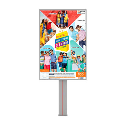 Conception haut de gamme 8000nits imperméable à l'eau IP65 p6 panneau d'affichage extérieur en acier pour la publicité