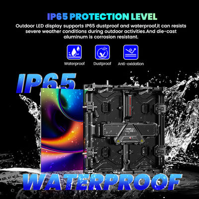 Écran LED résistant à l'eau 500x500 pleine couleur p3.91 p1.56 P2.604 panneau 7680hz affichage extérieur intérieur