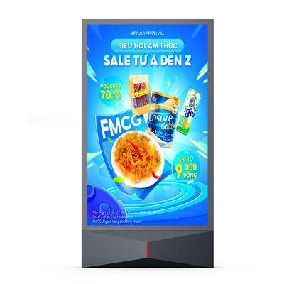 Facile à installer IP65 étanche P4 P5 P6 P8 P10 mupi affichage numérique à LED