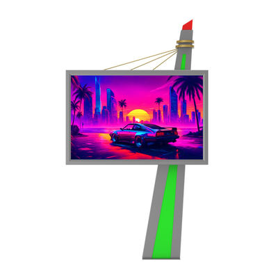 Installation facile P6 en acier 8000nits affichage imperméable à l' eau panneau publicitaire extérieur LED