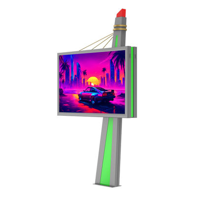 Installation facile P6 en acier 8000nits affichage imperméable à l' eau panneau publicitaire extérieur LED