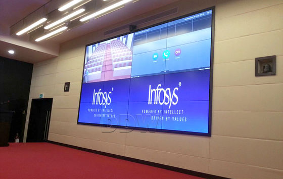 55 l'encadrement sans couture visuel de la haute résolution 3.5mm de l'atterrisseur 1920x1080 de mur incurvé par pouce a courbé TV 500nits DDW-LW550HN11