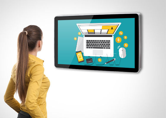 Type éclairé à contre-jour par WLED interactif d'affichage d'écran tactile d'hospitalité de banque d'école de WIFI