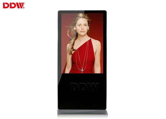 Écran tactile interactif de kiosque debout libre d'intérieur haut Brightnese pour la rue de achat