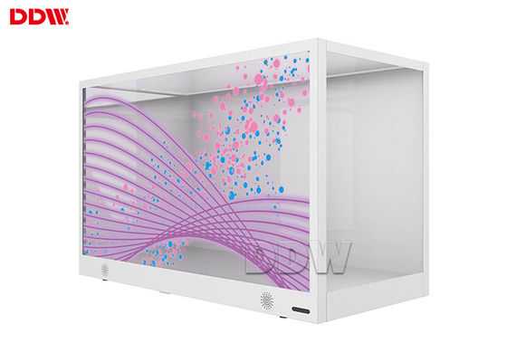32 de haute qualité avancent le moniteur petit à petit transparent d'affichage à cristaux liquides de signage numérique transparent pour le magasin de détail