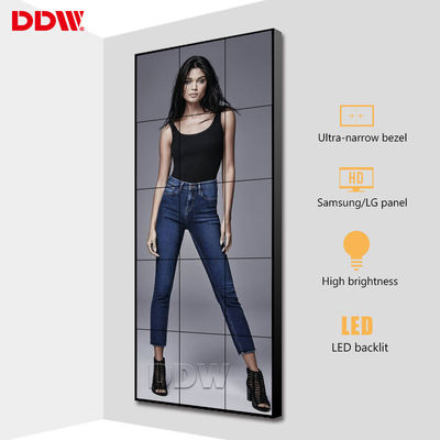 Mur multi ultra étroit de vidéo d'affichage, magasin annonçant l'écran visuel vertical de mur