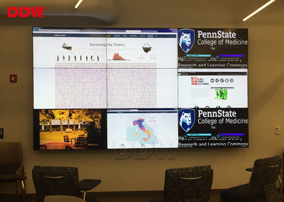 Mur visuel d'affichage à cristaux liquides du panneau DDW de Samsung avec la largeur extérieure anti-éblouissante d'encadrement de 5.3mm