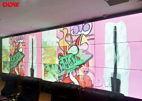 Affichages de mur visuels sans couture horizontaux/écran de visualisation multi de mur d'affichage à cristaux liquides