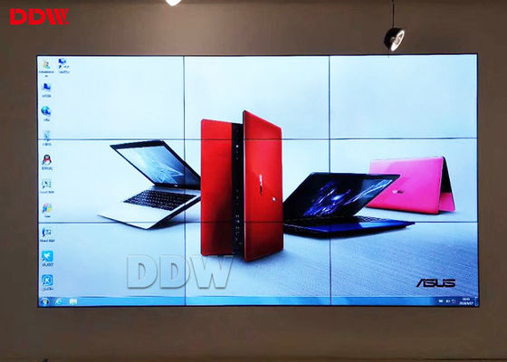 1920*1080P mur visuel commercial de 55 pouces avec les lentes anti-éblouissantes de la surface 500