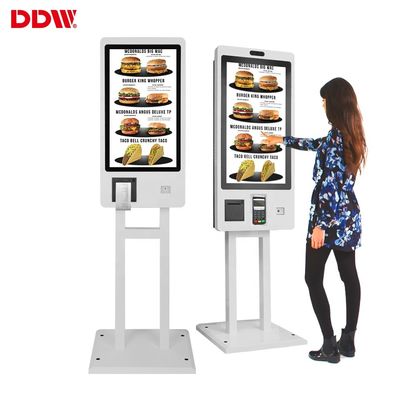 ordre tout d'aliments de préparation rapide de restaurant de 27 pouces dans un kiosque de commande d'individu de paiement de machine de service d'individu de conception de système logiciel