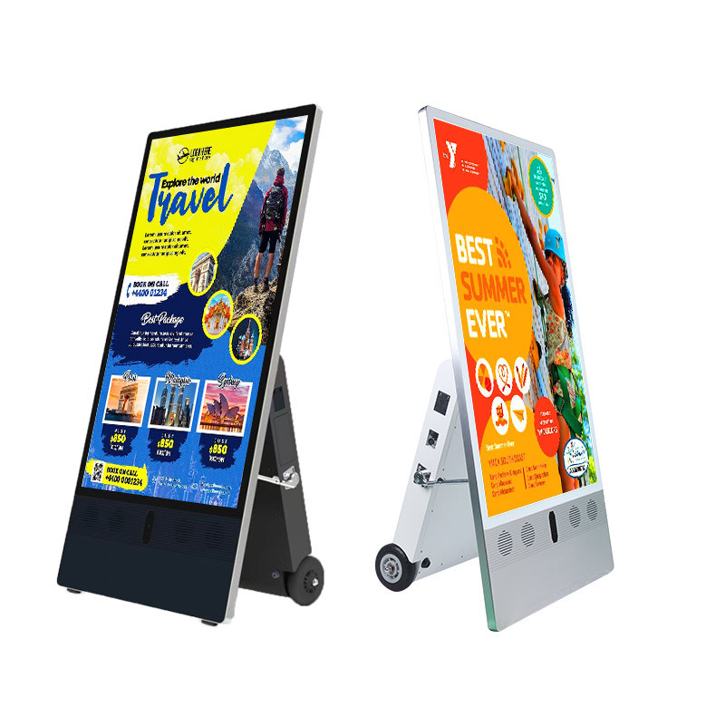 Affichage numérique extérieur portable et alimenté par batterie pour des solutions publicitaires efficaces