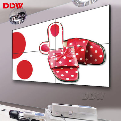 Ports visuels commerciaux de signal du bit 16M Color Support Variety du mur 8 d'encadrement étroit