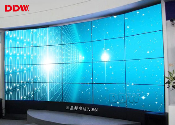 L'affichage Frameless HDMI VGA DVI de l'affichage à cristaux liquides 55 signale 700 lentes avec le panneau de Samsung