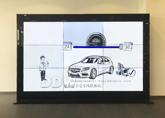 L'affichage de mur visuel adapté aux besoins du client d'affichage à cristaux liquides de taille pour le centre commercial 2 X HDMI a entré