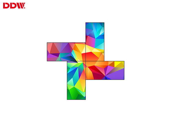 Mur visuel artistique visuel irrégulier de haute résolution de mur/4 écrans
