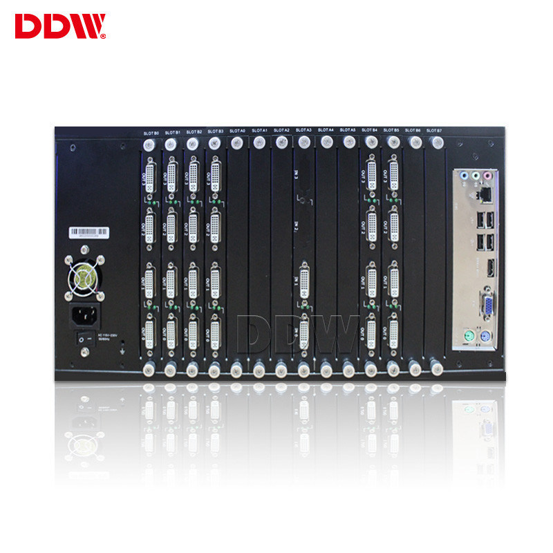 2-4 l'écailleur visuel de mur d'IP d'écran divisé soutiennent grand - LAN du gel RS232 d'image d'écran